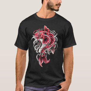 Camiseta Japonês Koi Fish Cherry Blossom 85