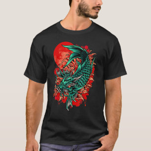 Camiseta Japonês Koi Fish Chersom 2