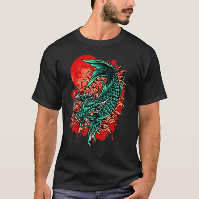 Camiseta Japonês Koi Fish Chersom 2 (Frente)
