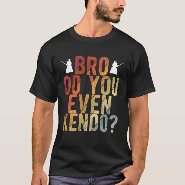 Camiseta Japonês Lutando Contra a Espada Kendo 1 (Frente)
