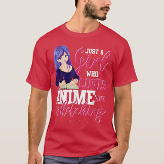 Camiseta Japonês Manga Otaku Sketching Girls Kawaii Japão