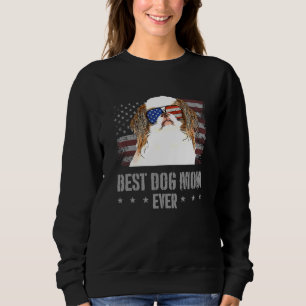 Camiseta Japonês Melhor Cachorro Mãe Alguma Vez Retro Eua A