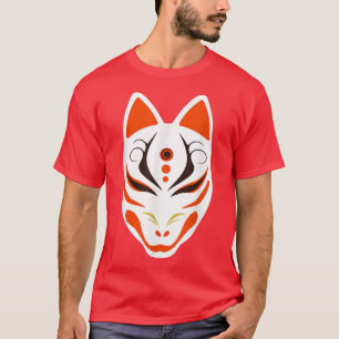 Camiseta Japonês Nove Em Forma De Kitsune