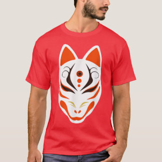 Camiseta Japonês Nove Em Forma De Kitsune
