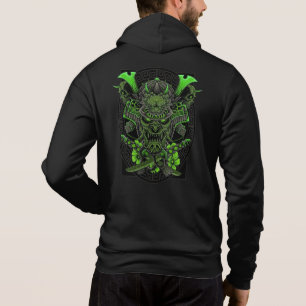 Camiseta Japonês Oni Art Samurai Skull