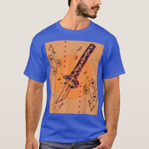 Camiseta Japonês - Retro Broken Samurai Sword Sword Sword J