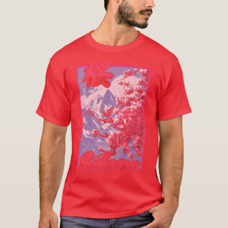 Camiseta Japonês Sakura Cherry Blossom Art para Cu Japonês