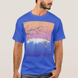 Camiseta Japonês Sakura Flor Rosa Flor Japão Floral Cherry