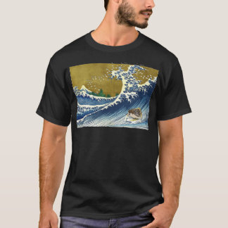 Camiseta Japonês Surfing Hedgehog Art Tee