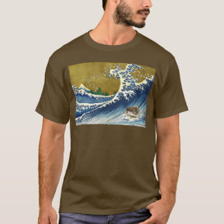 Camiseta Japonês Surfing Hedgehog Art Tee