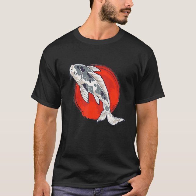 Camiseta Japonês Tattoo Dragon Koi Carp Japan Fish Urban A (Frente)