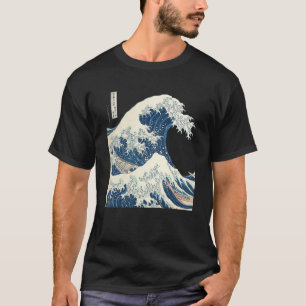 Camiseta Japonês: The Excelente Wave off Kanagawa Retro Vin