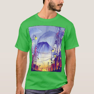 Camiseta Japonês Tokyo Night Animes Fantasy Asian City Japa