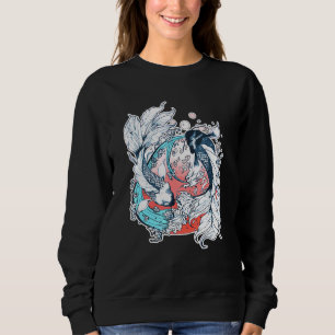 Camiseta Japonês Yin Yang Koi Fish