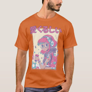 Camiseta Japonesa Anime Kanji Estética amigos