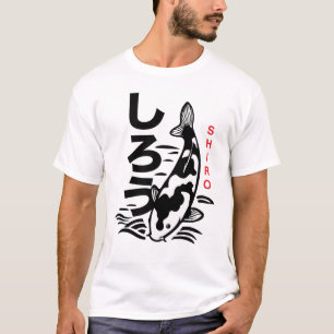 Camiseta Japonesa de Carpa Shiro