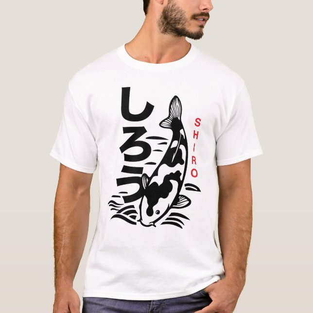 Camiseta Japonesa de Carpa Shiro (Frente)