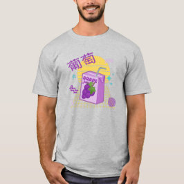Camiseta japonesa Kawaii Grape Juice Box 90