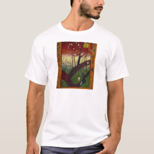 Camiseta Japoneses de Van Gogh depois de Hiroshige