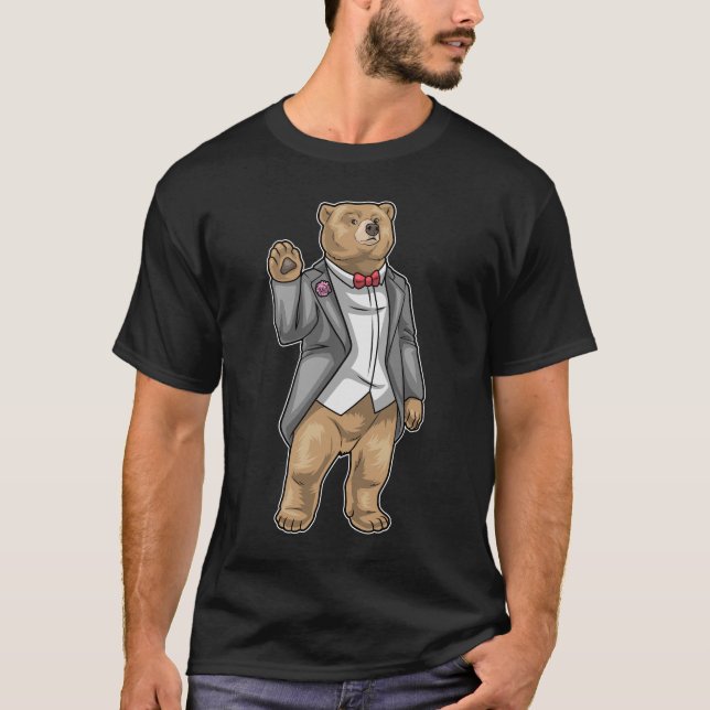 Camiseta Jaqueta Bear Groom Casamento (Frente)