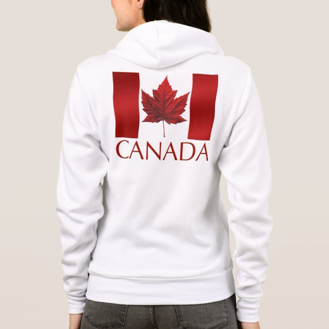 Camiseta Jaqueta de bandeira do Canadá Jaqueta desportiva d (Verso)