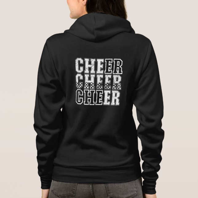 Camiseta Jaqueta de capuz cheerleader (Verso)