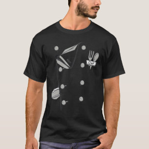Camiseta Jaqueta Uniforme de Cozinheiro Engraçado Casaco do