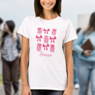 Camiseta Jar de picles de coquete rosa-quente e Arco person