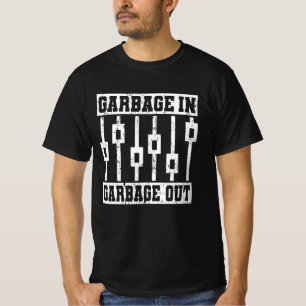 Camiseta JARBAGEM EM JARBAGE OUT Áudio de Engenheiro de so