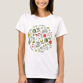 Camiseta Jardim Botânico de Flor Selvagem