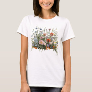 Camiseta Jardim botânico de flores silvestres