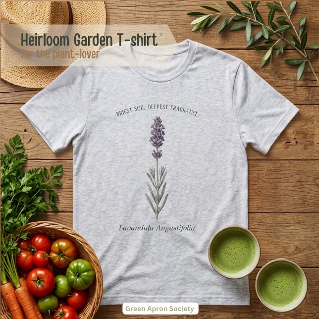 Camiseta Jardim Botânico de Lavandula Angustifolia (Criador carregado)