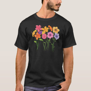Camiseta Jardim Botânico Flor Colorida Flor Floresce B