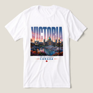 Camiseta Jardim da Marina de Victoria Canadá Viagem