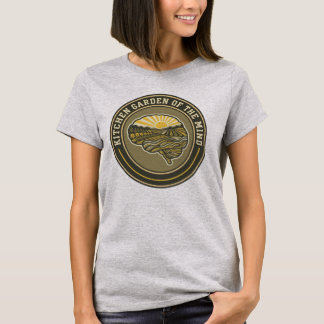 Camiseta Jardim da Mente Cozinha Emblema Cerebral Vintage