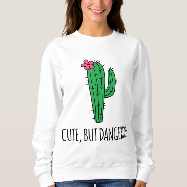 Camiseta Jardim da Planta de Cactus Engraçado, Bonita Mas P (Frente)