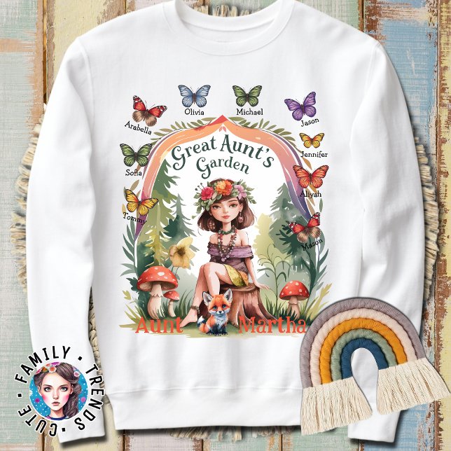 Camiseta Jardim da tia Excelente da sobrinha e do sobrinho (Criador carregado)