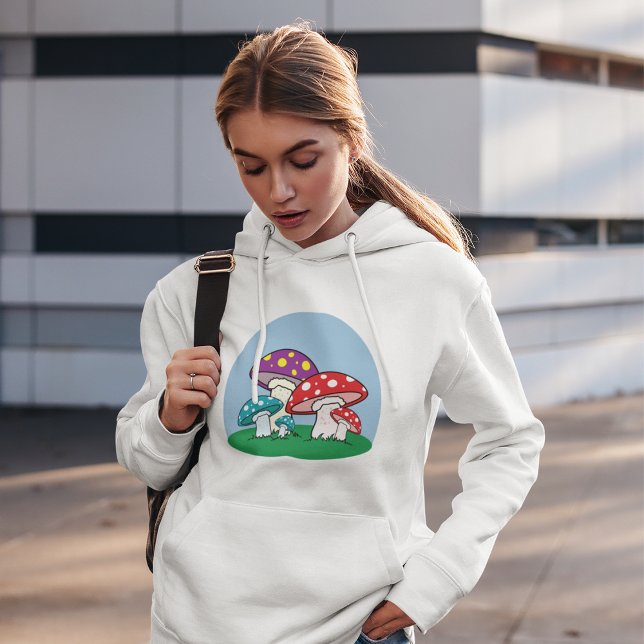 Camiseta Jardim de Cogumelos Vibrantes (Criador carregado)