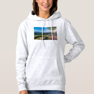 Camiseta Jardim de Deuses Árvore Sunburst Hoodie