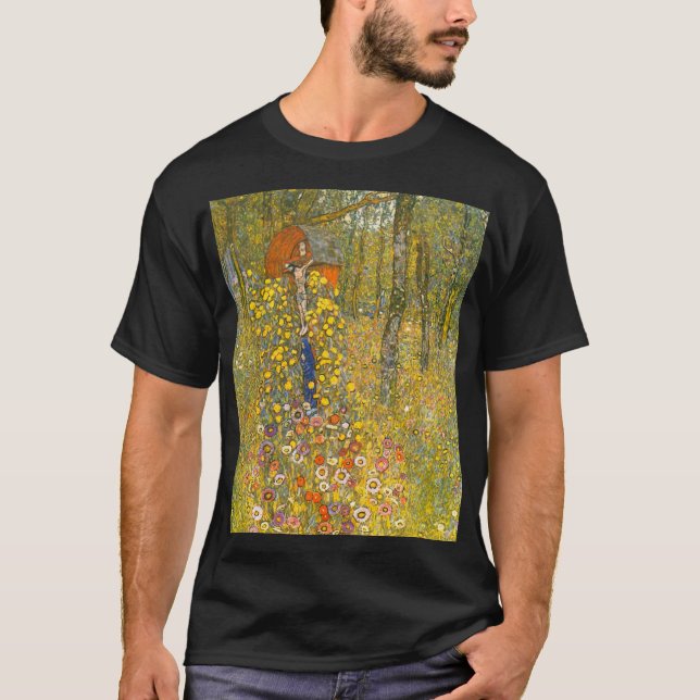 Camiseta Jardim de Fazenda Gustav Klimt com Crucifix (Frente)