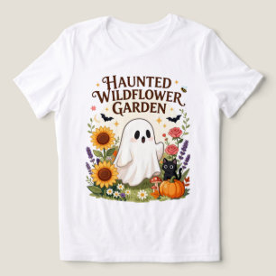 Camiseta Jardim de Flores Silvestres Assombrado, Fantasma F