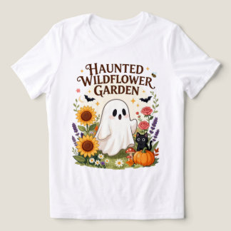 Camiseta Jardim de Flores Silvestres Assombrado, Fantasma F