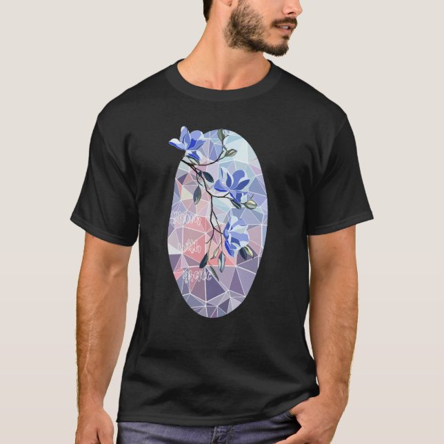 Camiseta Jardim de Flores Silvestres Cristãs Bloom With Gra (Frente)
