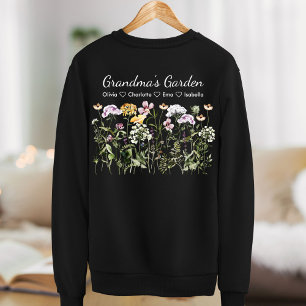 Camiseta Jardim de Flores Silvestres da Vovó Personalizado