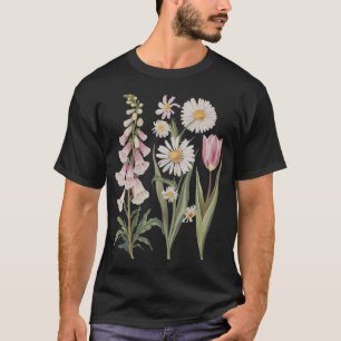 Camiseta Jardim de Flores Silvestres Dedaleira Margarida Tu