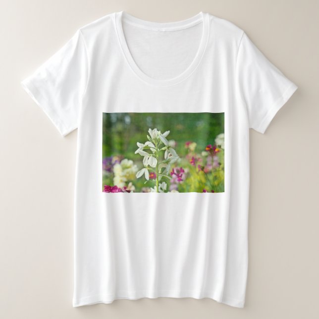 Camiseta Jardim de Fragrância (Frente do Design)