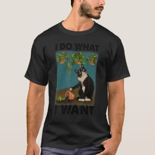 Camiseta Jardim de Gato Preto Eu Faço o Que Quero Jardim Pl