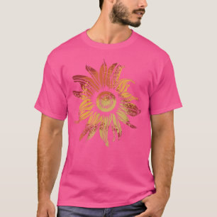 Camiseta Jardim de girassol retrô- Girassol ventilado
