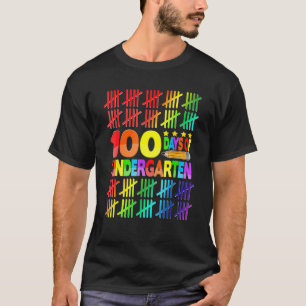 Camiseta Jardim De Infância 100 Dias De Professores 100º Di