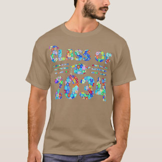 Camiseta jardim de infância à classe de graduação de 2034